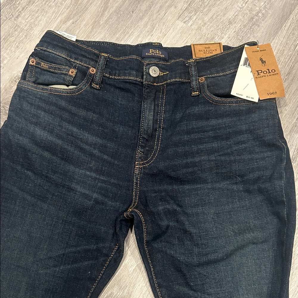 Polo by Ralph Lauren Men’s Indigo Slim Straight Jeans
